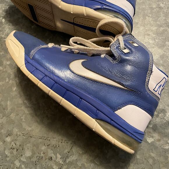 Vintage Y2K Nike Air Max Bizness 2008 High Top Shoe Blue Mens 7 Sneakers 324824 - Picture 8 of 14